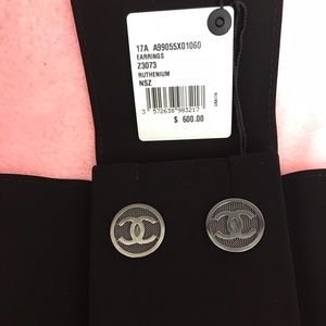 Chanel Ruthenium Earrings